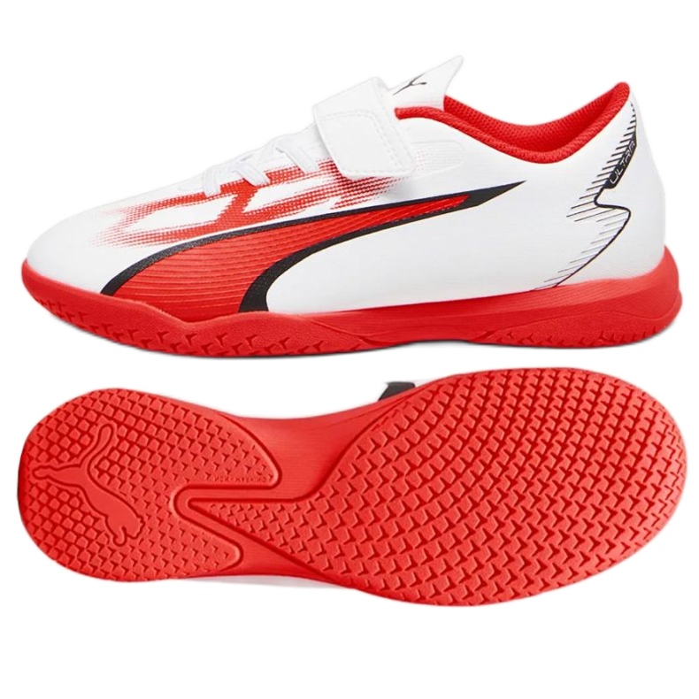 Puma Ultra Play It V Jr 107538-01 fotbollsskor vit