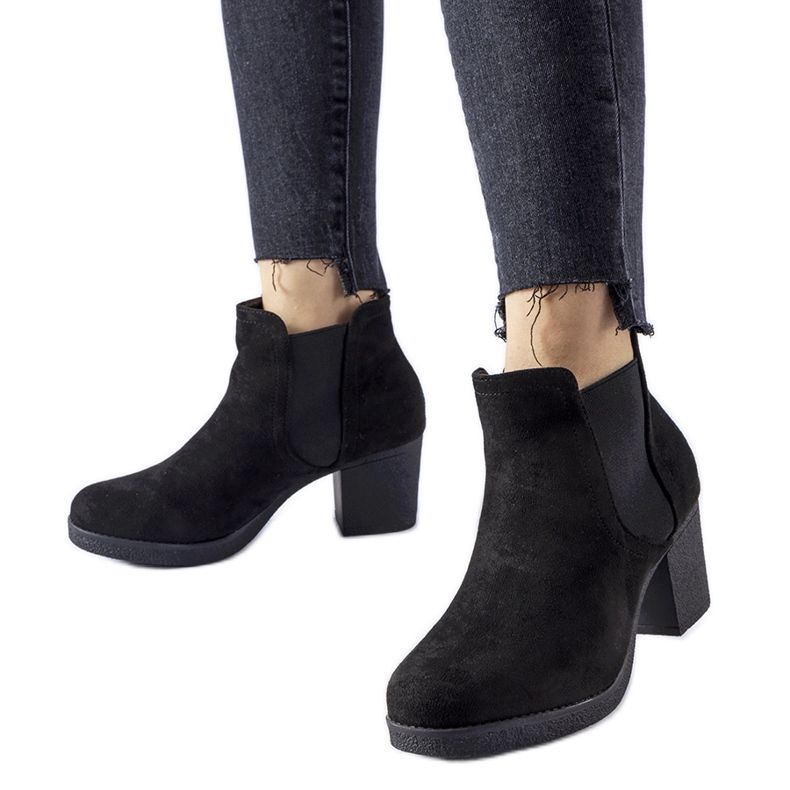 Svarta Trevano slip-on ankelboots