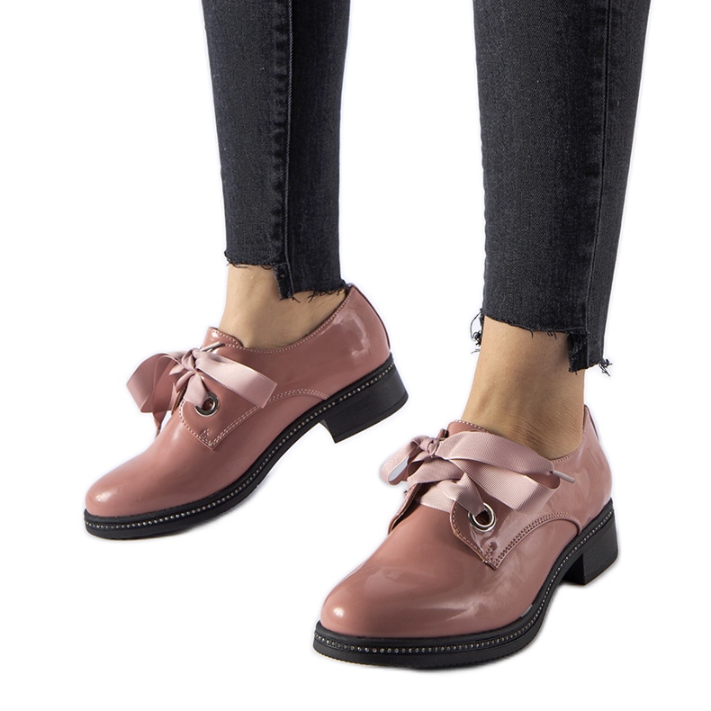 Rosa skor med Povegliano strass