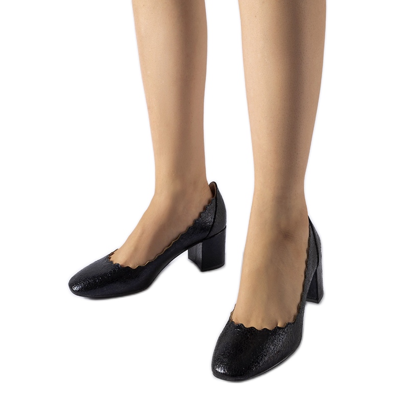 Svarta Remanzacco högklackade pumps