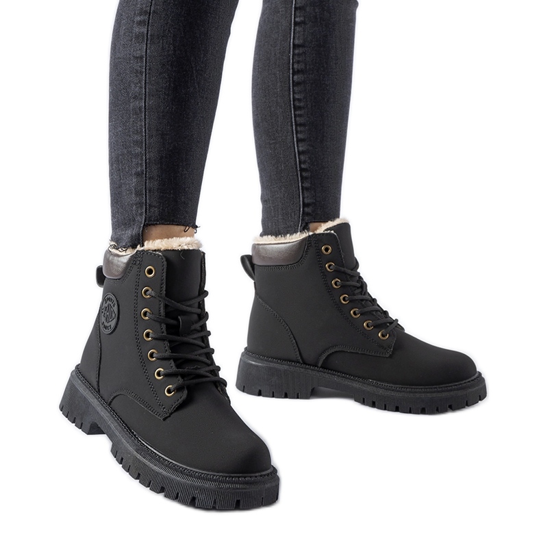 Svarta isolerade Medole-stövlar