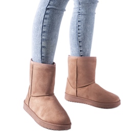 Rosa isolerade klassiska Libero snöstövlar