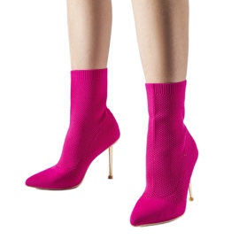 Rosa sockankelboots från Vincoli