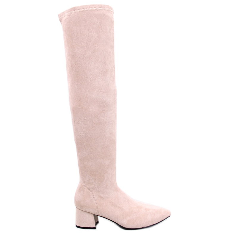 Diondre Beige lågklackade musketörer