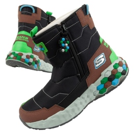 Skechers Jr 402216L/BKBR snökängor brun