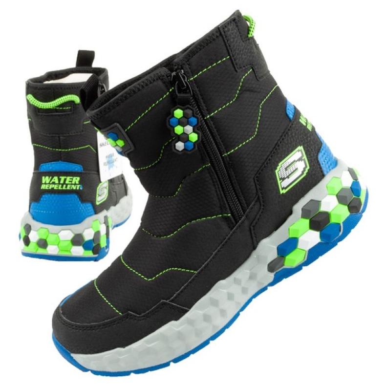 Skechers Jr 402216L/BBLM snökängor svart