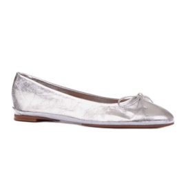 Marco Shoes Passo balettskor silver-