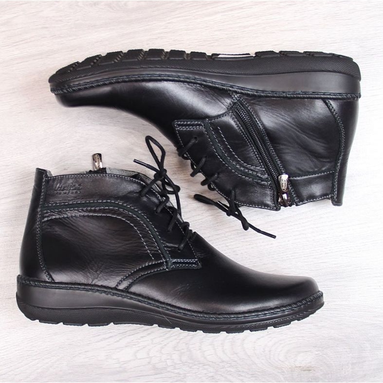 Helios W H612-2A isolerade läderstövlar, svarta