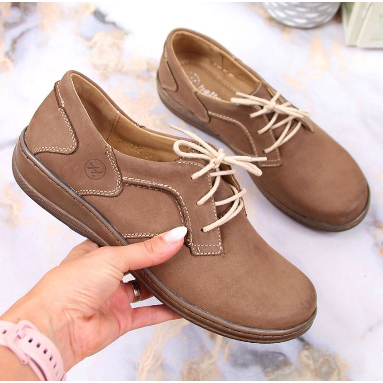 Helios W H715N komfortskor, beige brun