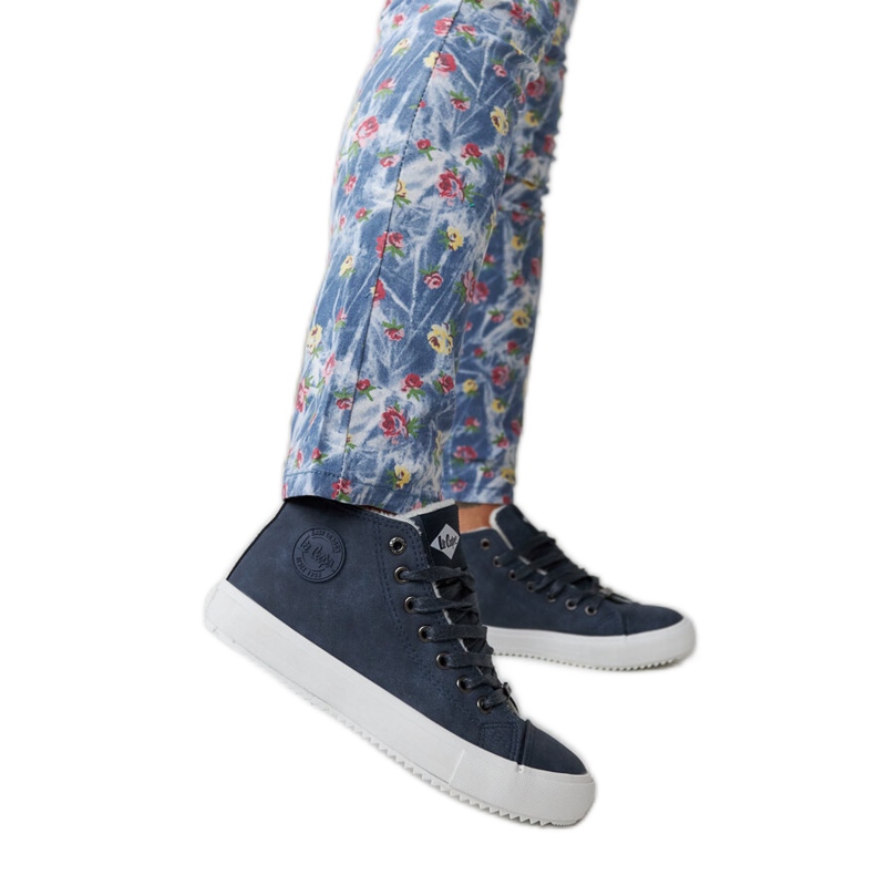 Marinblå sneakers Lee Cooper LCJL-20-31-12