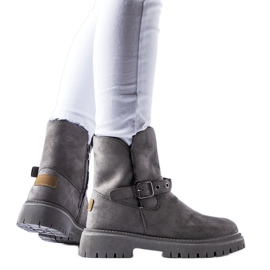 Grå isolerade Gibsonia stövlar