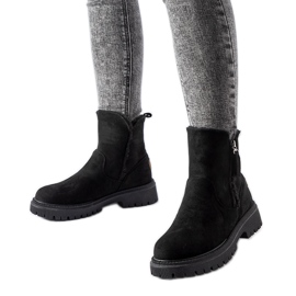 Svarta isolerade klassiska Tesoriero ankelboots