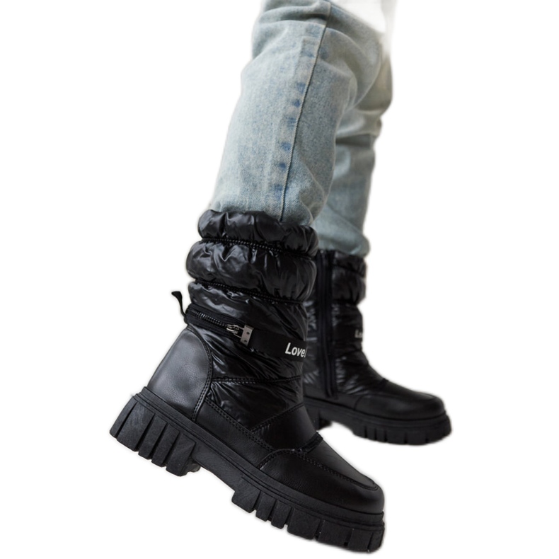 Pulliam svarta isolerade snöstövlar för kvinnor