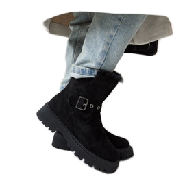 Svarta isolerade Arturo stövlar i ekomocka