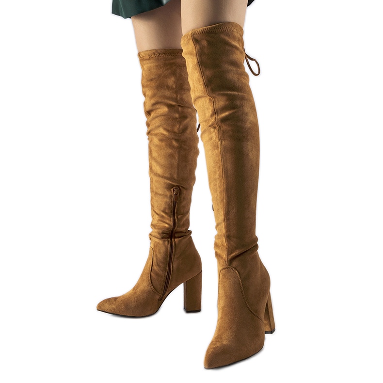 Bruna isolerade högklackade stövlar från Spencer