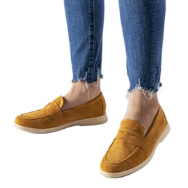 Mörkbeige mockasiner gjorda av Ferragus eko-mocka