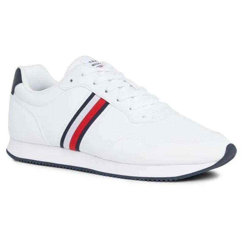 Tommy Hilfiger Core Lo Runner Pu M skor FM0FM048340K9 vit