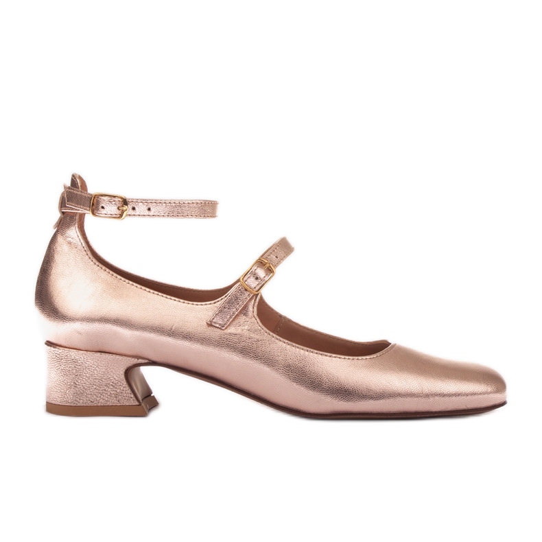 Marco Shoes Pumps i Mary Jane-stil gyllene
