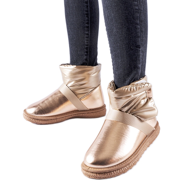 Bruna blanka korta snökängor från Delaune