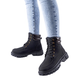 Svart isolerade matt Conroe arbetare