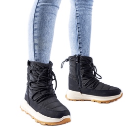 Svarta isolerade Stephen snöstövlar