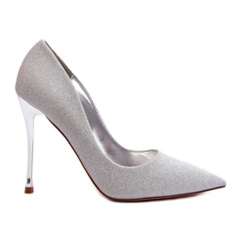 Tiberons Glitter Silver High Heels
