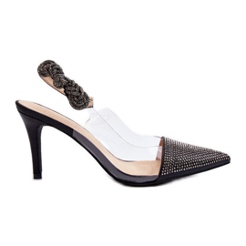 D&amp;A MR1966-11 Dekorerade höga klackar, svarta