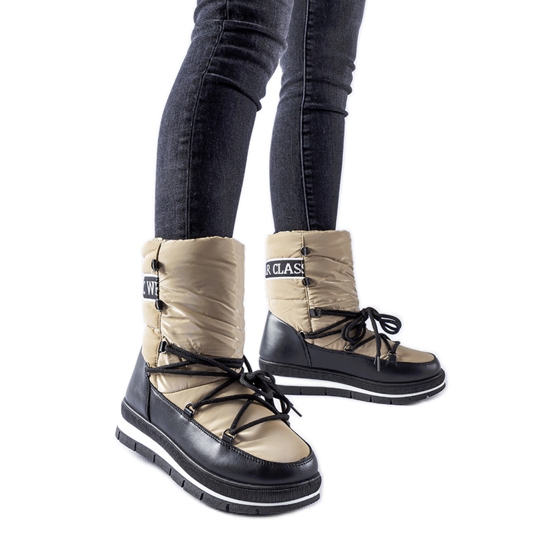 Mörkbeige Vineyard plattformsnöskor