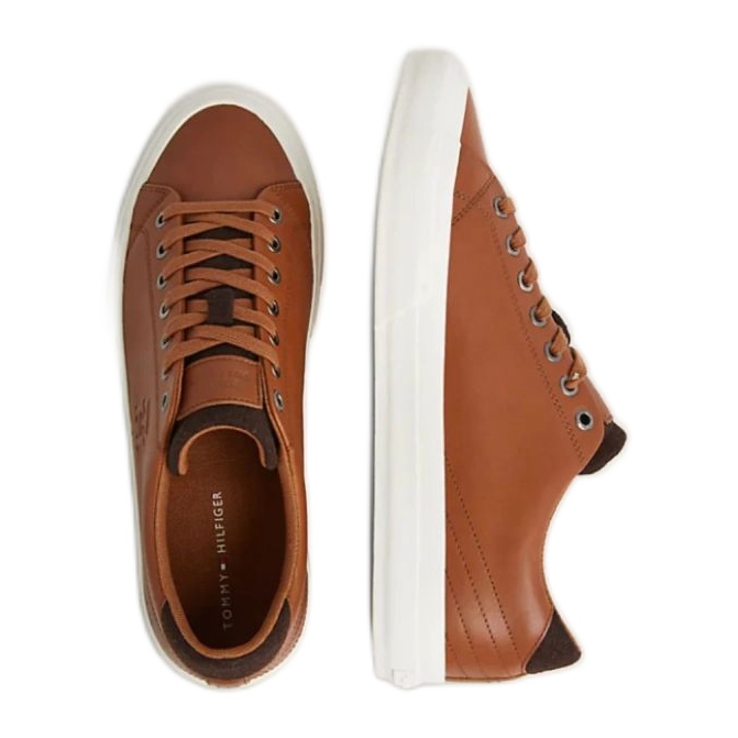 Tommy Hilfiger Vulc Street Low Lth Prem M FM0FM04818 Gtu skor brun