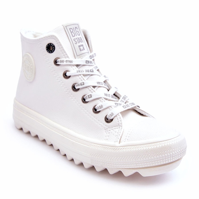 Dam Sneakers Big Star High Warm White GG274108 vit