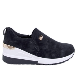 Hense Black wedge skor svart