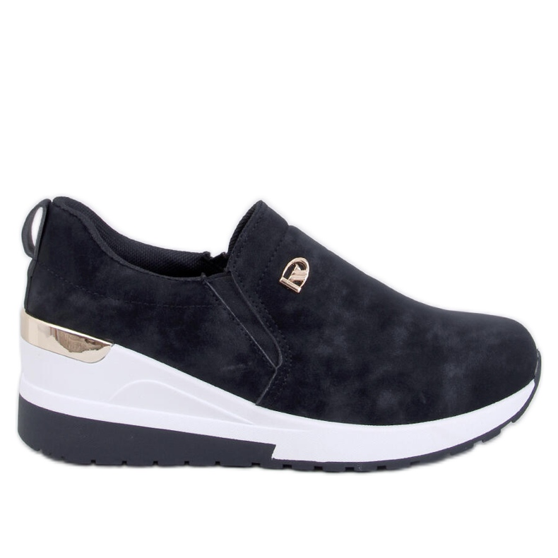 Hense Black wedge skor svart