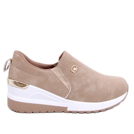 Hense Khaki wedge skor beige