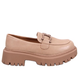 Elken Khaki plattforms loafers beige
