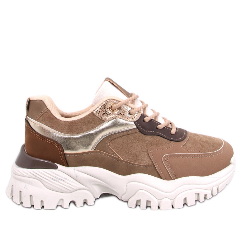 Bolms Khaki damsneakers beige