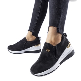 Svarta Vitale wedge slip-on sneakers