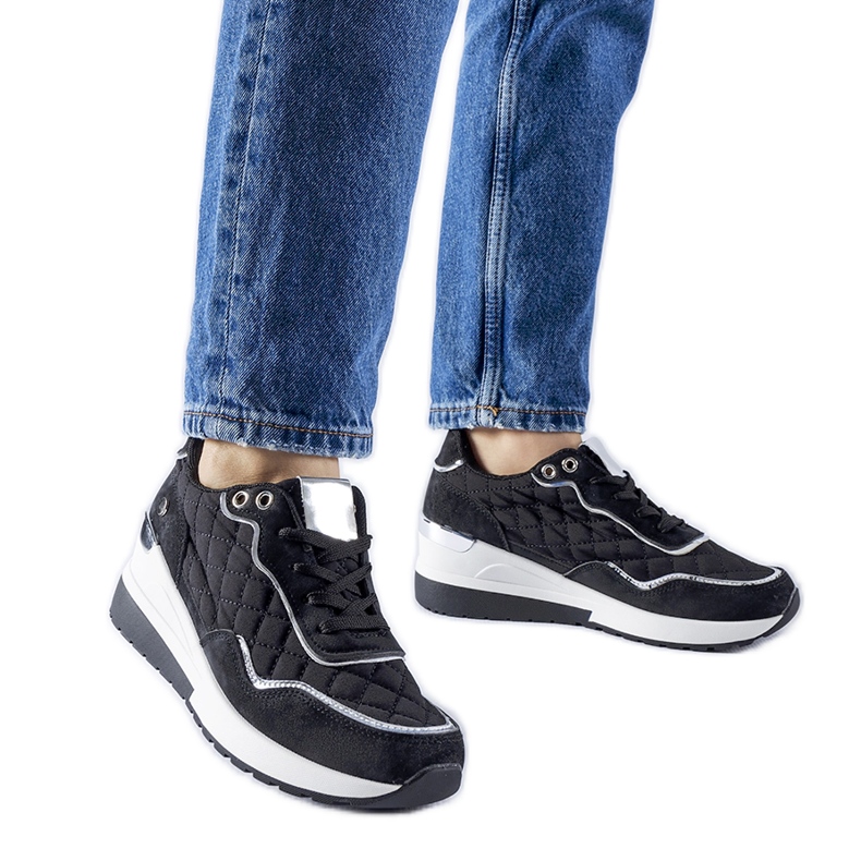 Svarta Pisignano wedge sneakers