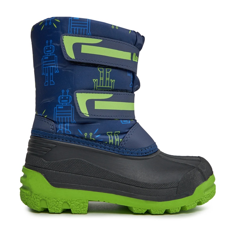 Svarta Lee Cooper LCJ-23-44-2006K NAVY/FUCHSIA snöstövlar