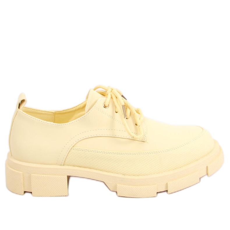 Högsulade loafers Unna Yellow gul