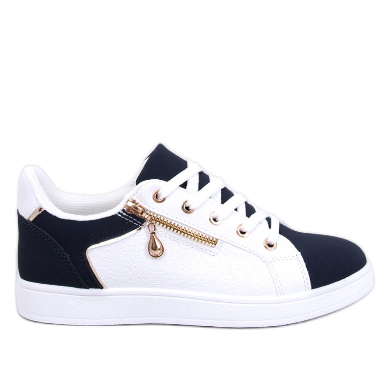 Barges Whitenavy damsneakers vit