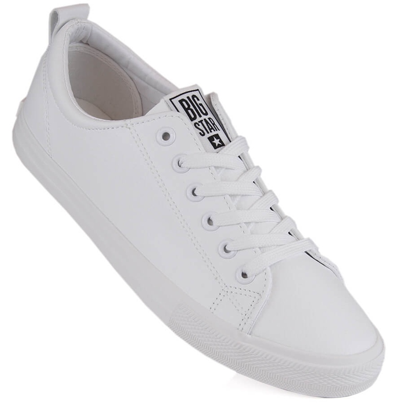 White Big Star JJ274311 eco-läder sneakers vit