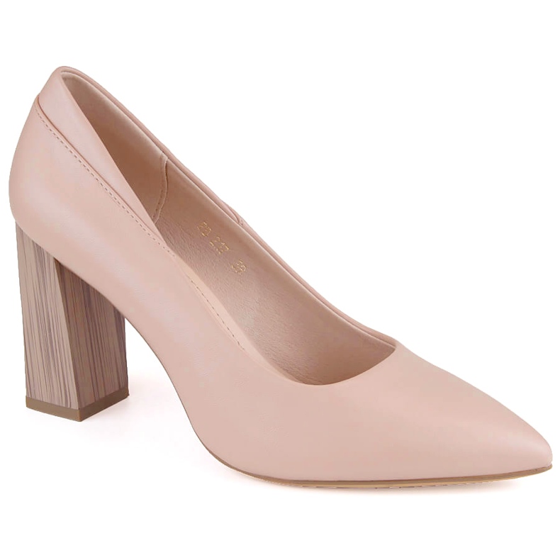 Beige spetsiga pumps från Sergio Leone PB217