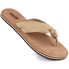 Beige flipflops för damer Big Star LL274623
