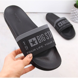 Svarta sportflipflops Big Star LL274732