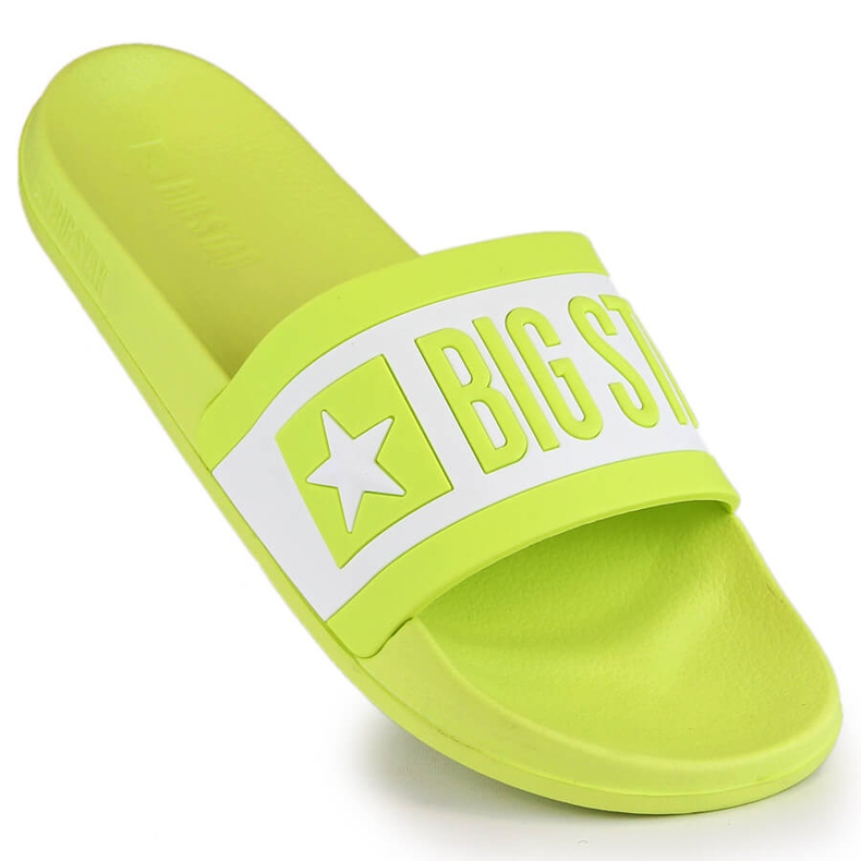 Lime-sportflipflops för damer Big Star LL274742 grön