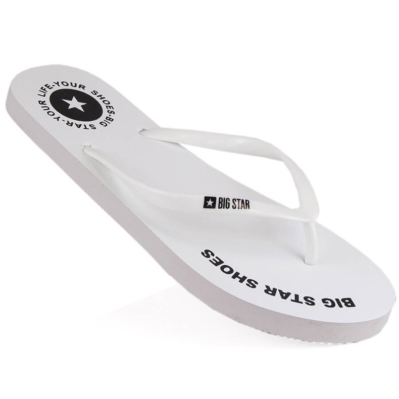 Platta vita flip-flops Big Star LL274795