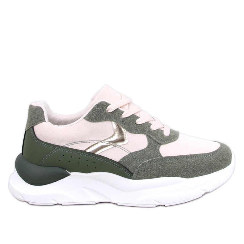 Clervie Green wedge sneakers grön