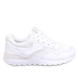 Iriserande Navar White sneakers för kvinnor vit