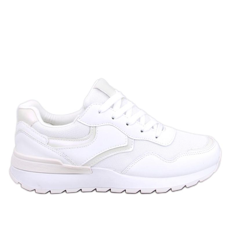 Iriserande Navar White sneakers för kvinnor vit