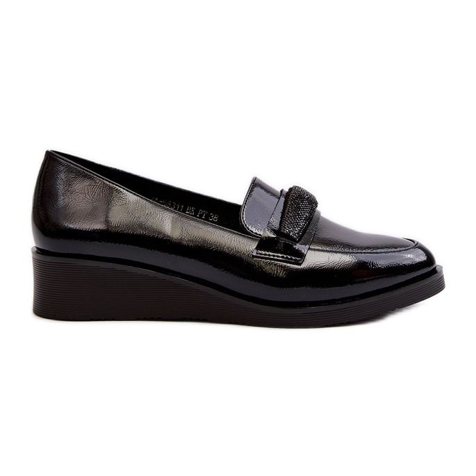 Vinceza Dam Lackskor Loafers Svart Polike